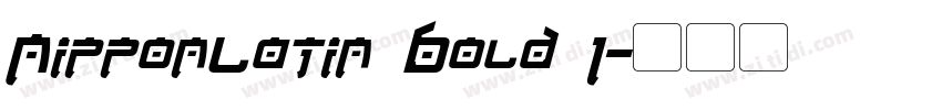 NipponLatin Bold 1字体转换